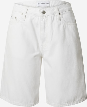 Calvin Klein Jeans - Loosefit Calças de ganga em branco: frente