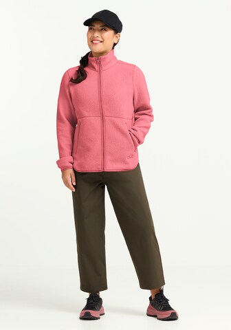 JACK WOLFSKIN Funktionsfleecejacke 'Lite Curl' in Pink
