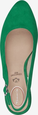 TAMARIS Slingpumps in Groen