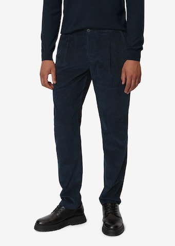 Regular Pantalon à pince 'Osby' Marc O'Polo en bleu : devant
