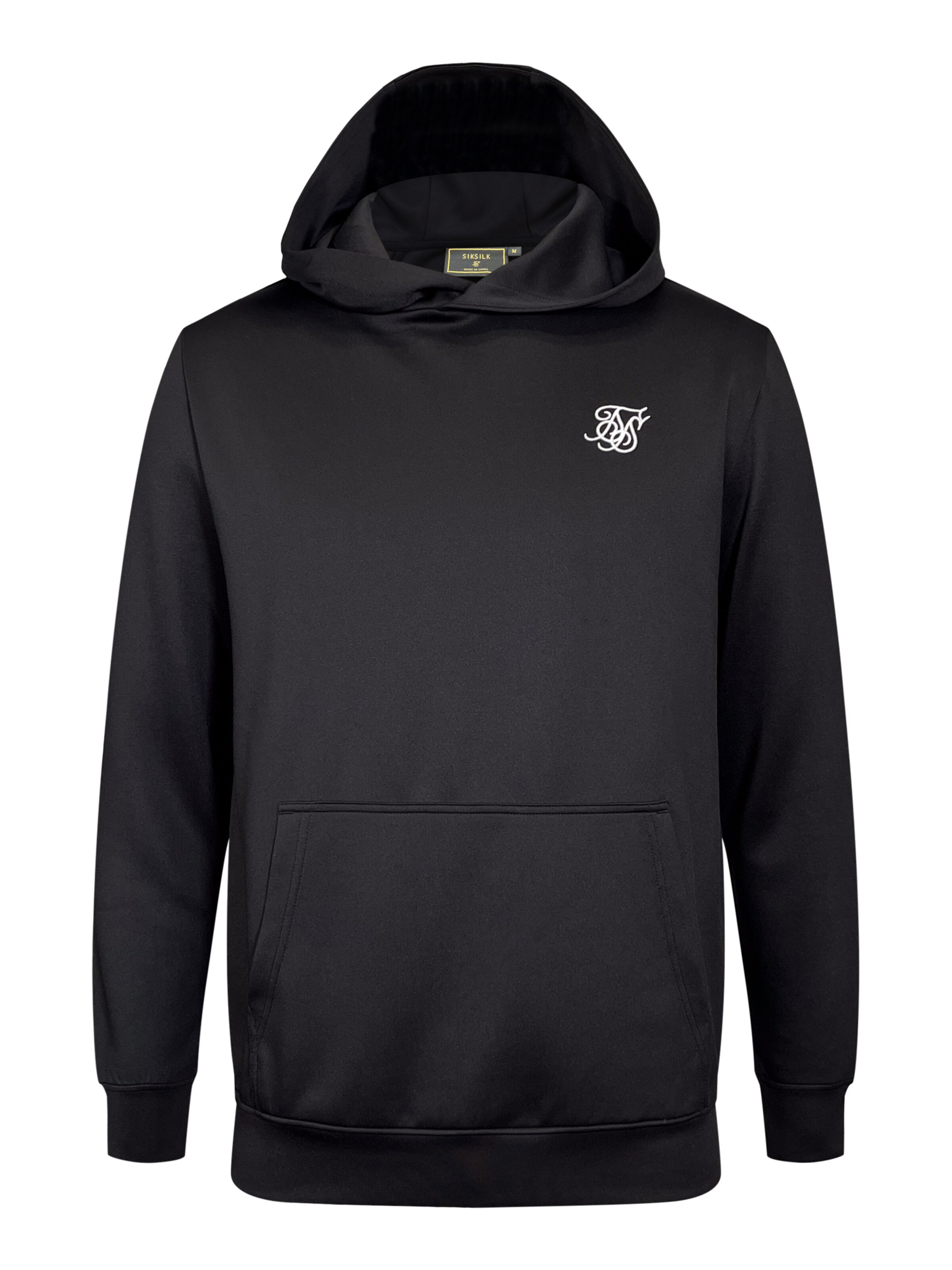 SikSilk Sweat-shirt 'Essentials' en noir, Vue avec produit