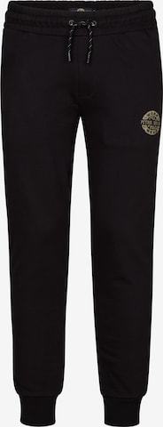 Petrol IndustriesTapered Hlače - crna boja: prednji dio