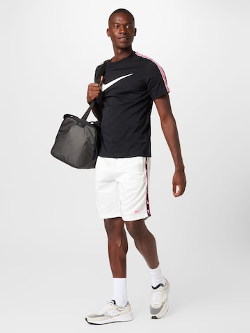 Nike Sportswear Широка кройка Панталон 'REPEAT' в бяло