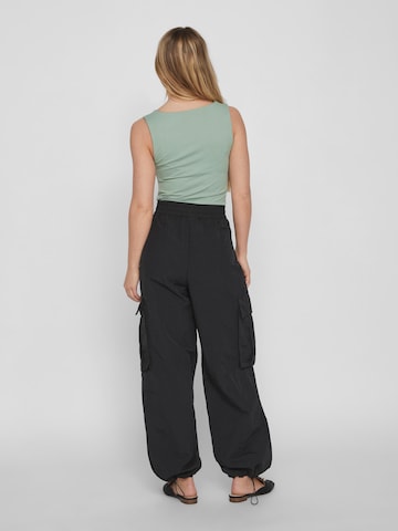 VILA Tapered Trousers 'POCKY' in Black