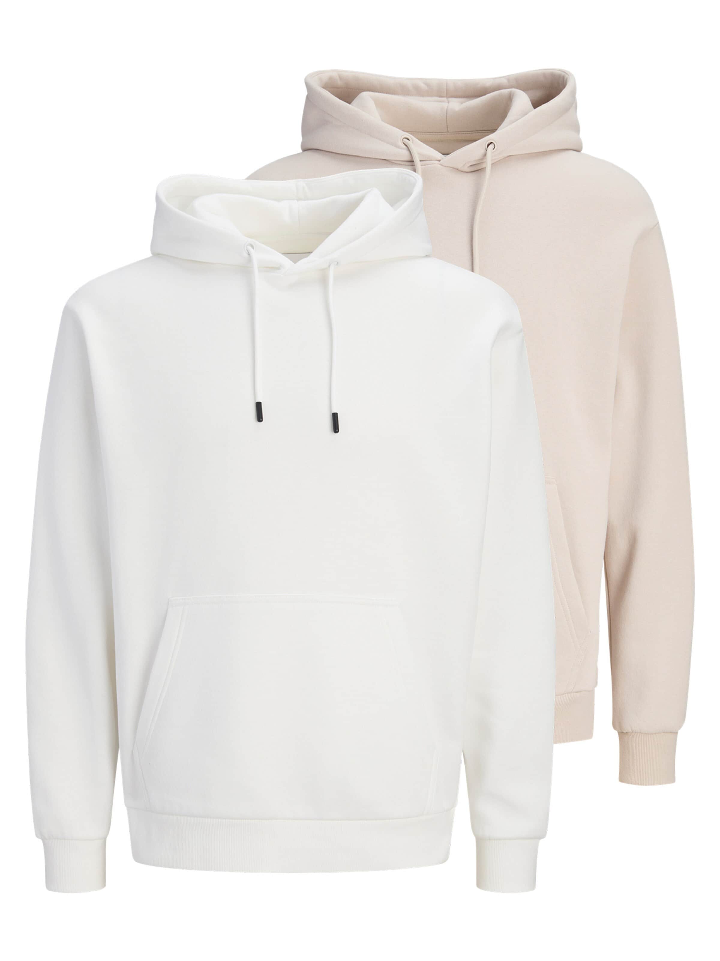 JACK & JONES Sweatshirt 'Bradley' in Beige: front