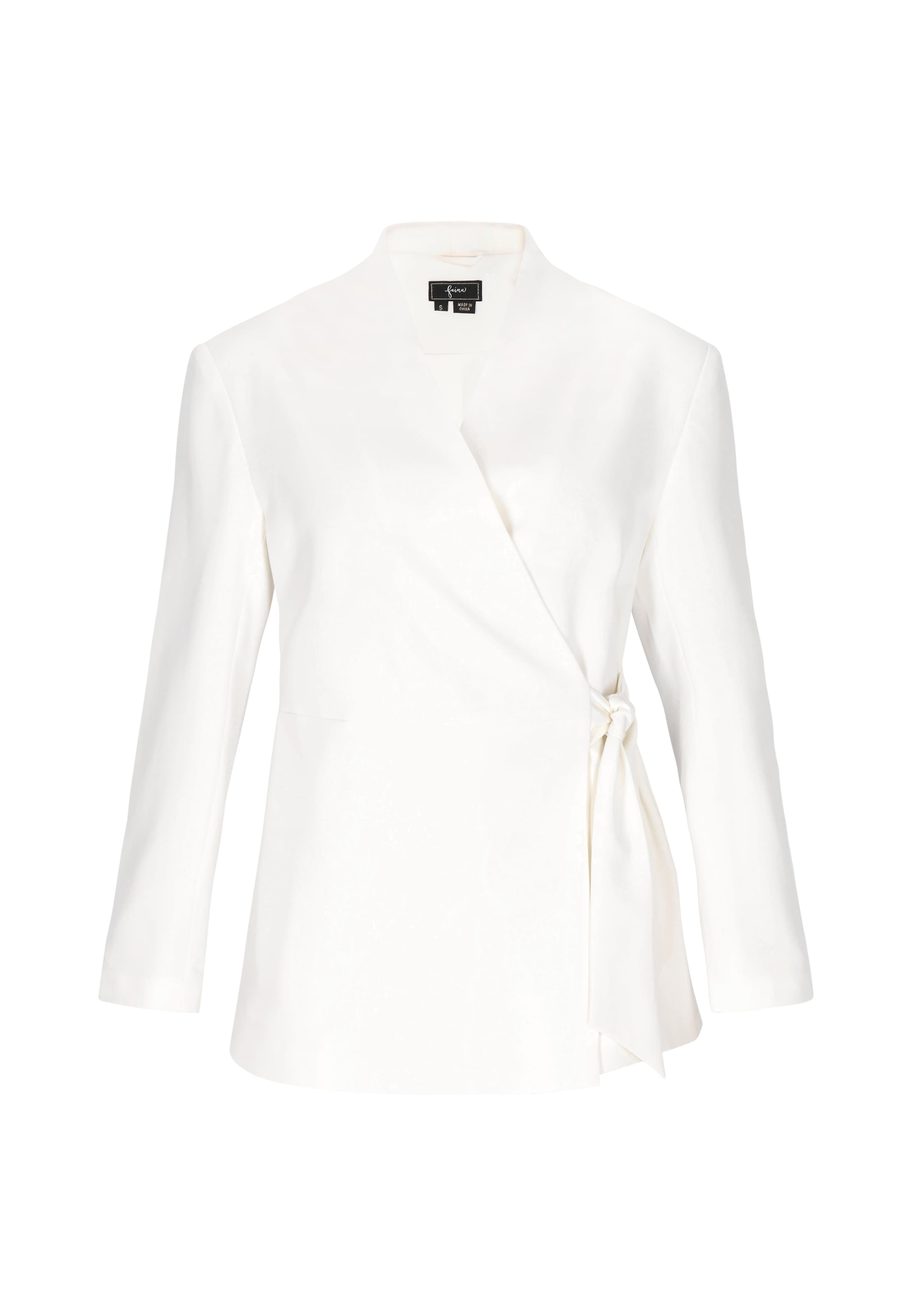 faina Blazer en blanc cassé, Vue avec produit