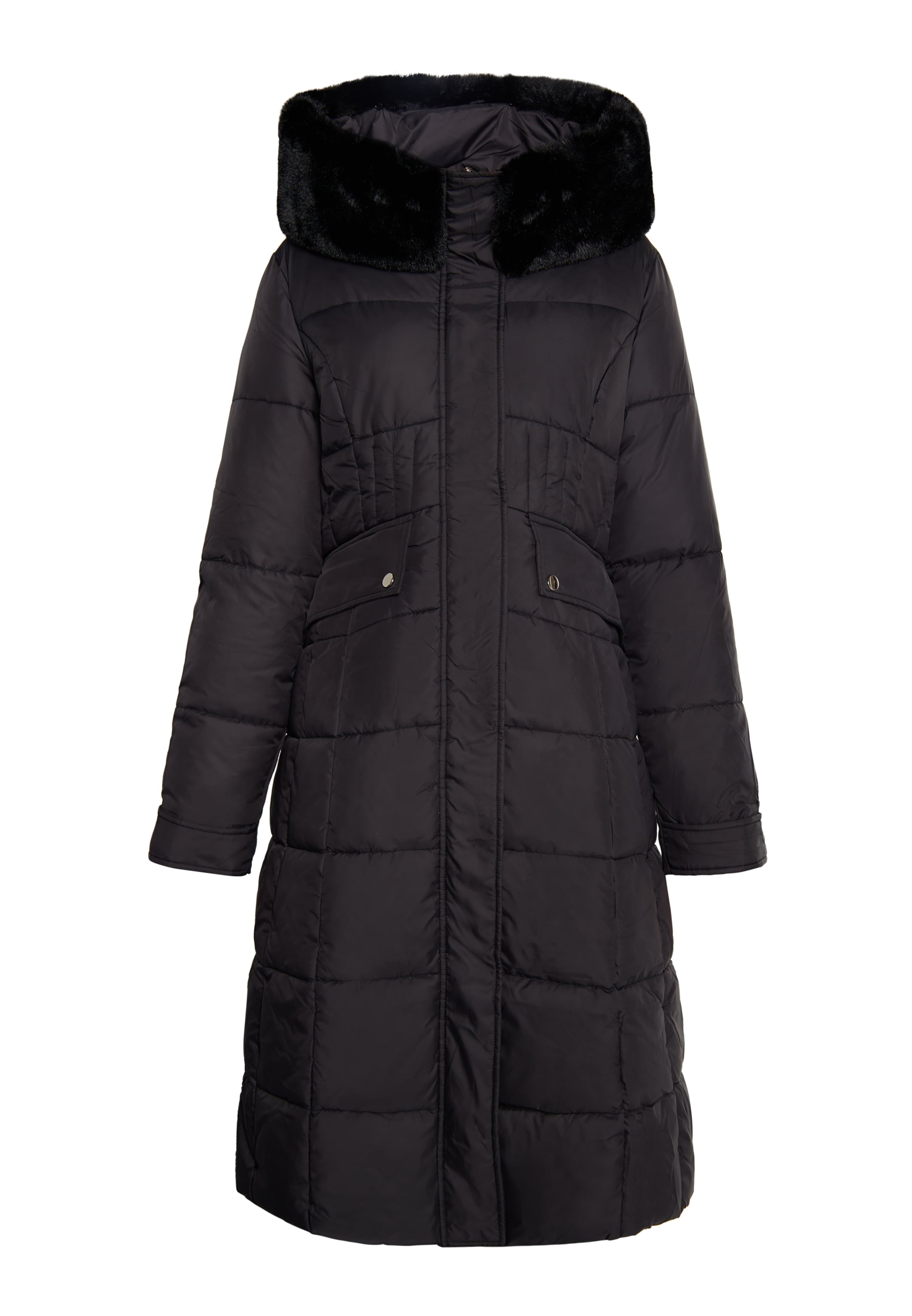 faina Płaszcz zimowy w kolorze czarny: przód