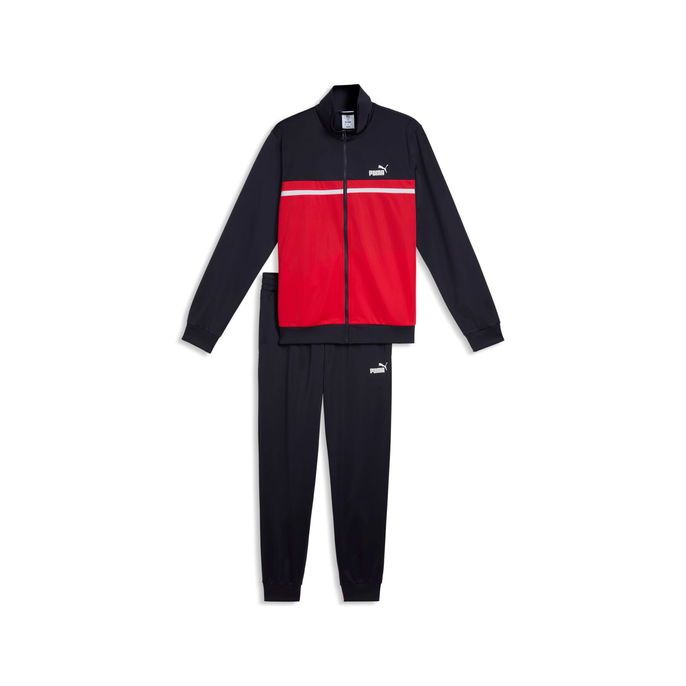 PUMA Trainingspak in Rood: voorkant
