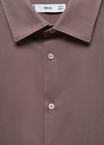 MANGO MAN Regular fit Button Up Shirt 'Arthur' in Purple