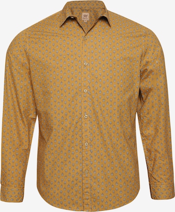 Campus Sutra Comfort fit Overhemd 'Jose' in Bruin: voorkant
