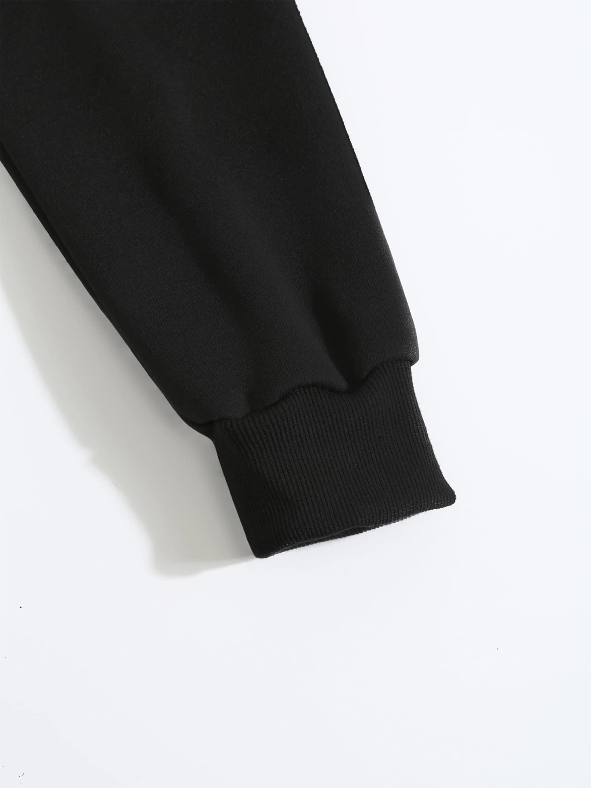 GORHEY - Sudadera 'Women's Casual Fleece Hoodie with New year Print & Large Pockets' en negro