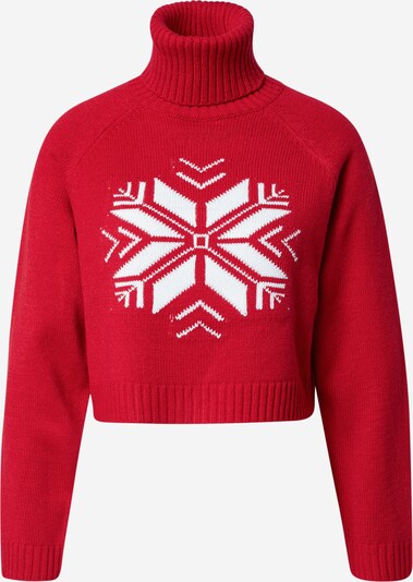 Fashion Union Пуловер в огнено червено / бяло, Преглед на продукта