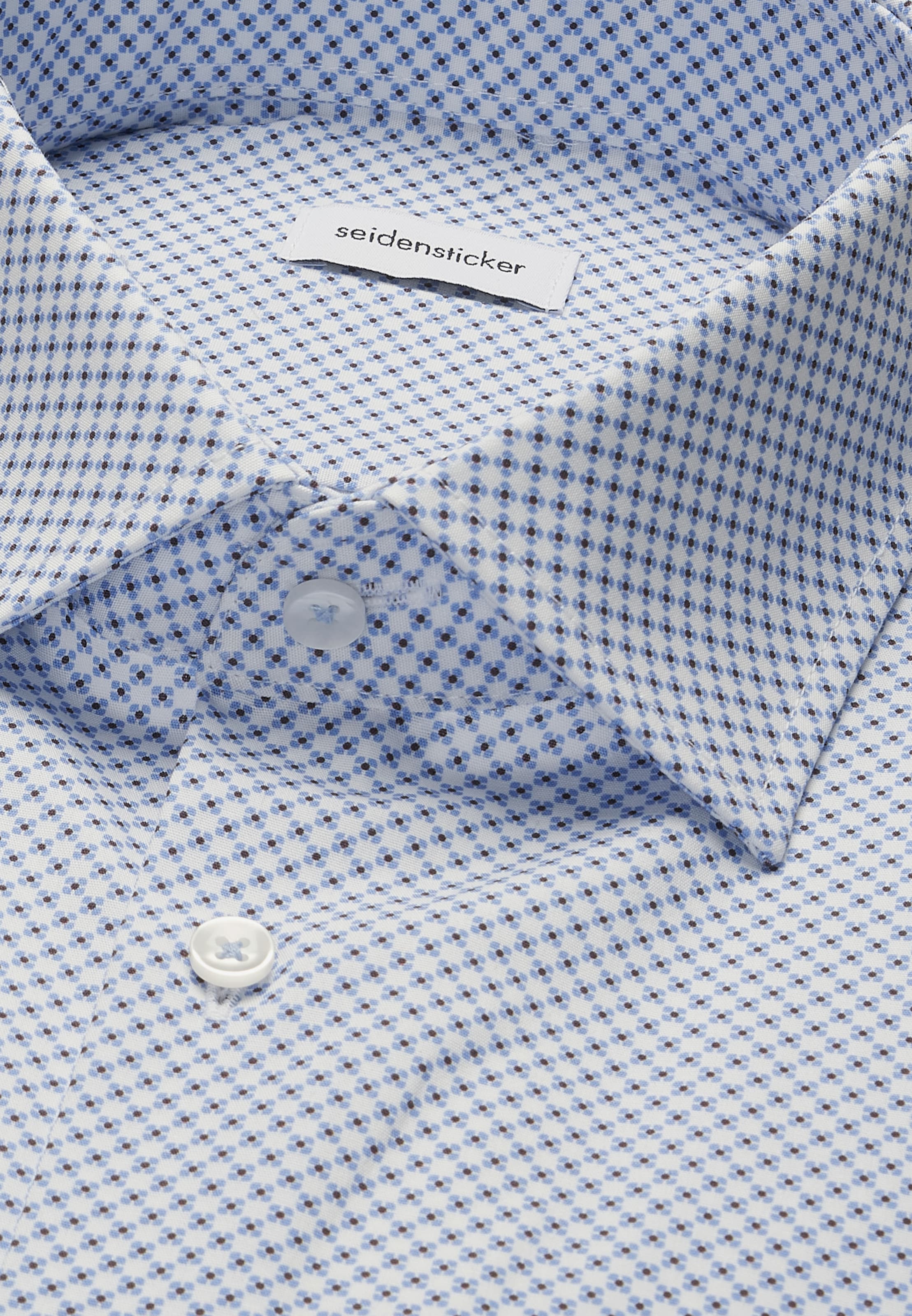 Coupe regular Chemise business 'Schwarze Rose' SEIDENSTICKER en bleu