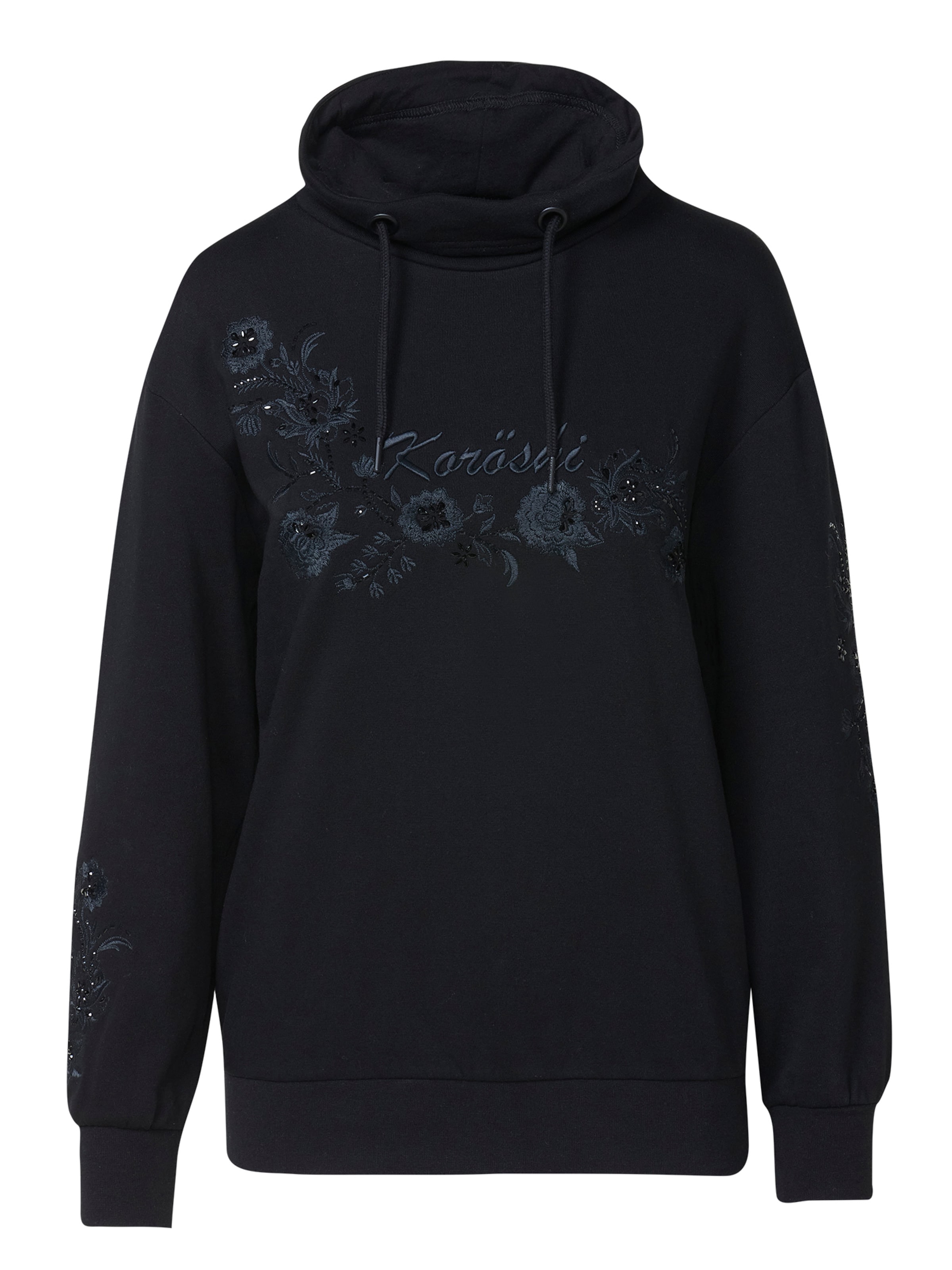 Bluză de molton de la KOROSHI pe negru: față