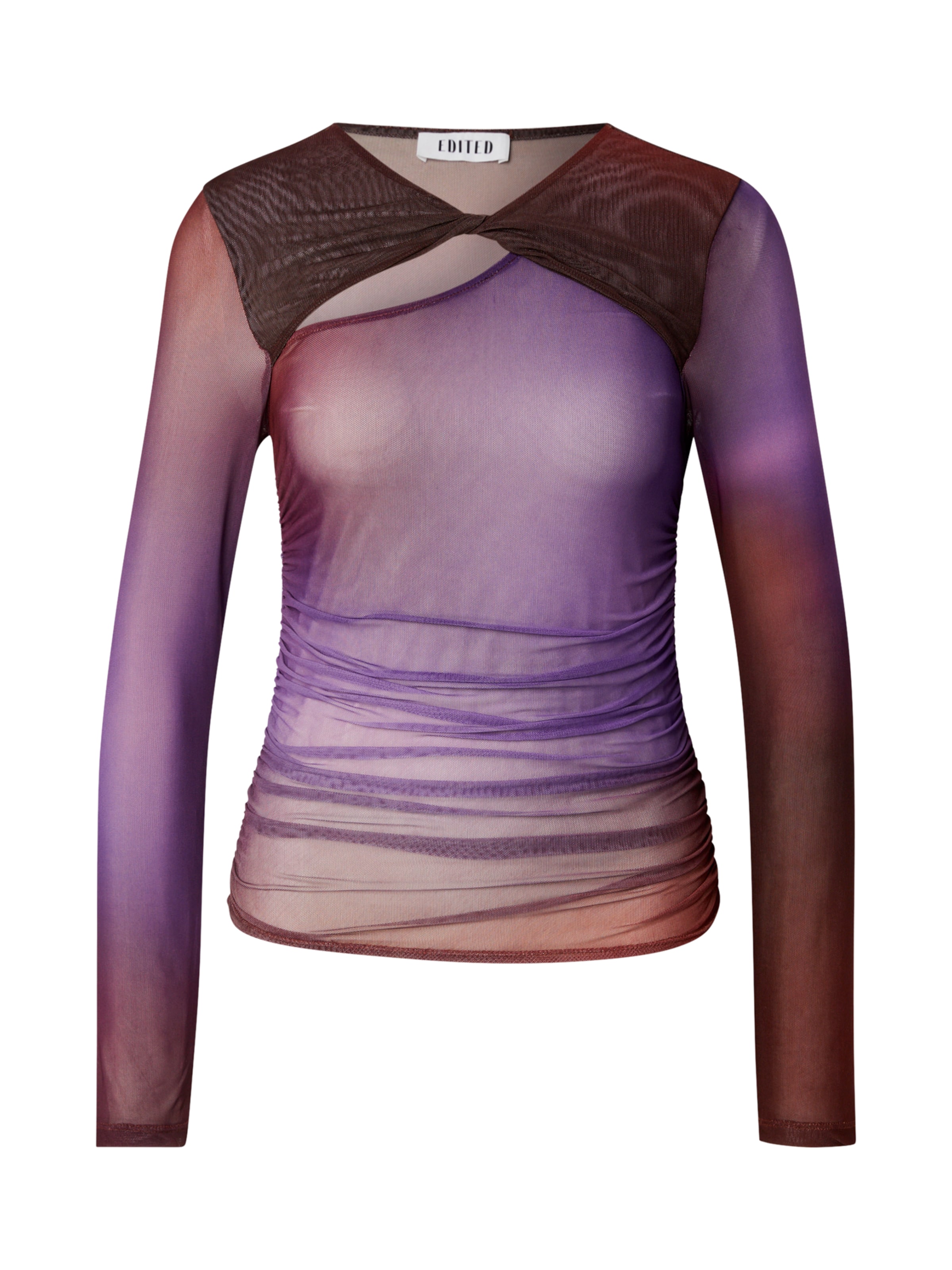 EDITED Тениска 'Francine' в лилав: отпред