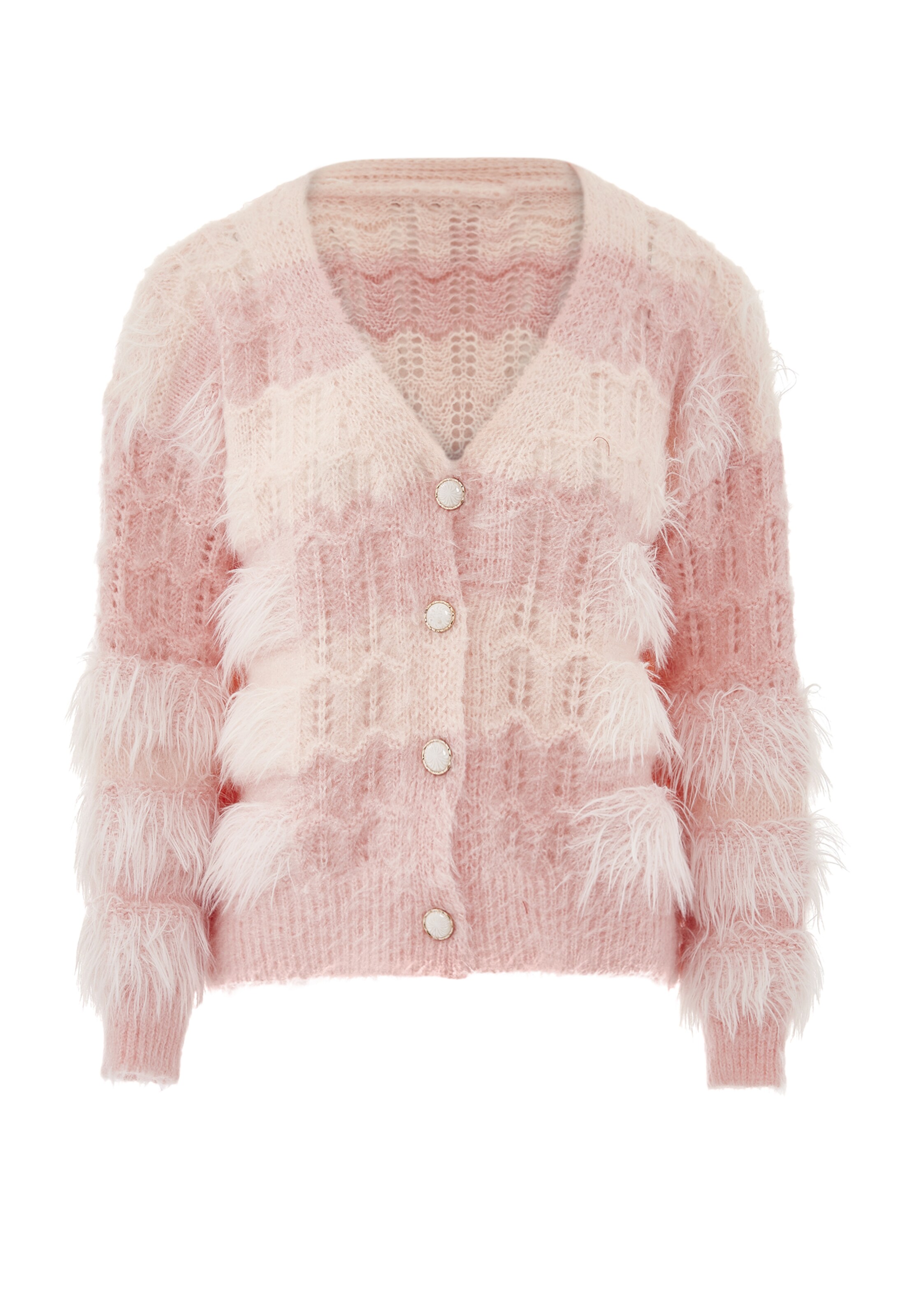 swirlyKardigan - roza boja: prednji dio