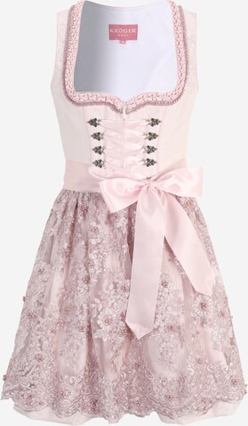 Krüger Madl Dirndl in Pink: front