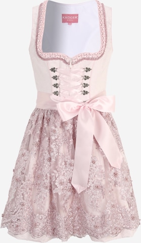 Krüger Madl Dirndl in Roze: voorkant