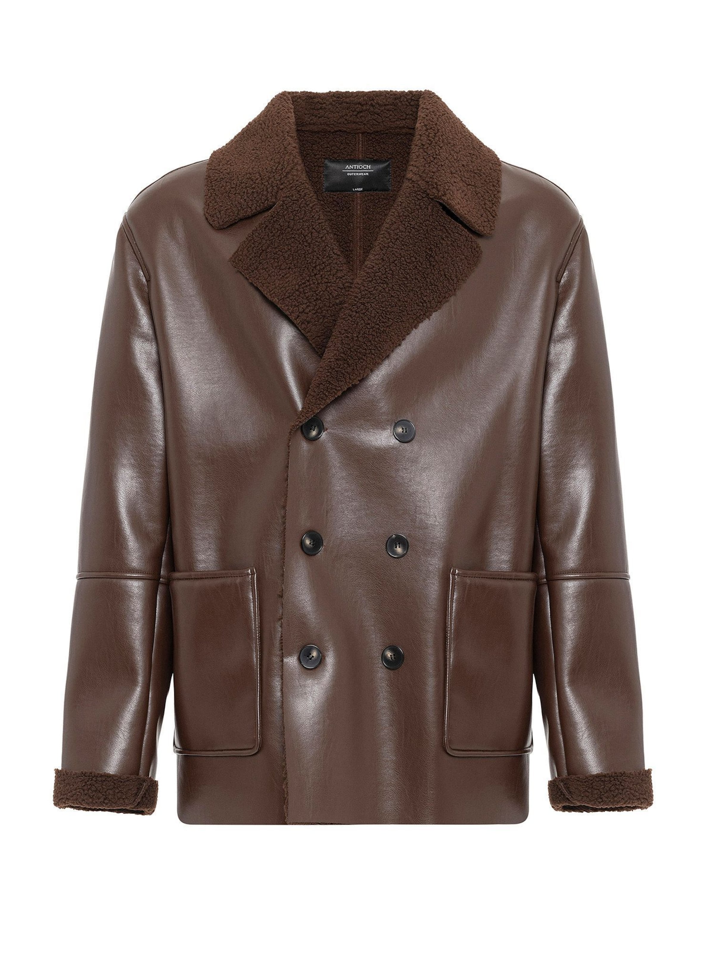 Antioch Jacke in Braun: Vorderseite