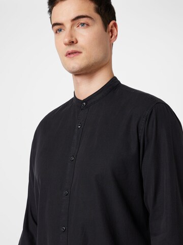 ESPRIT Regular fit Button Up Shirt in Black