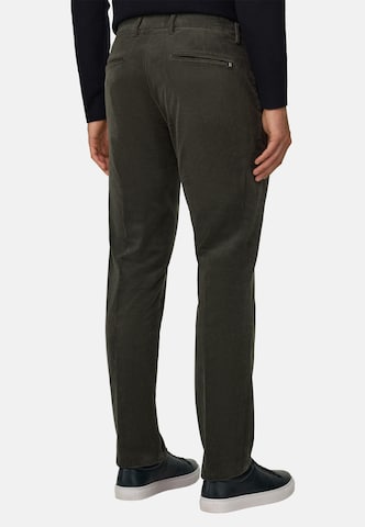 Boggi Milano Slim fit Chino trousers in Green: back