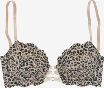 LASCANA Push-up Bra in Beige: front