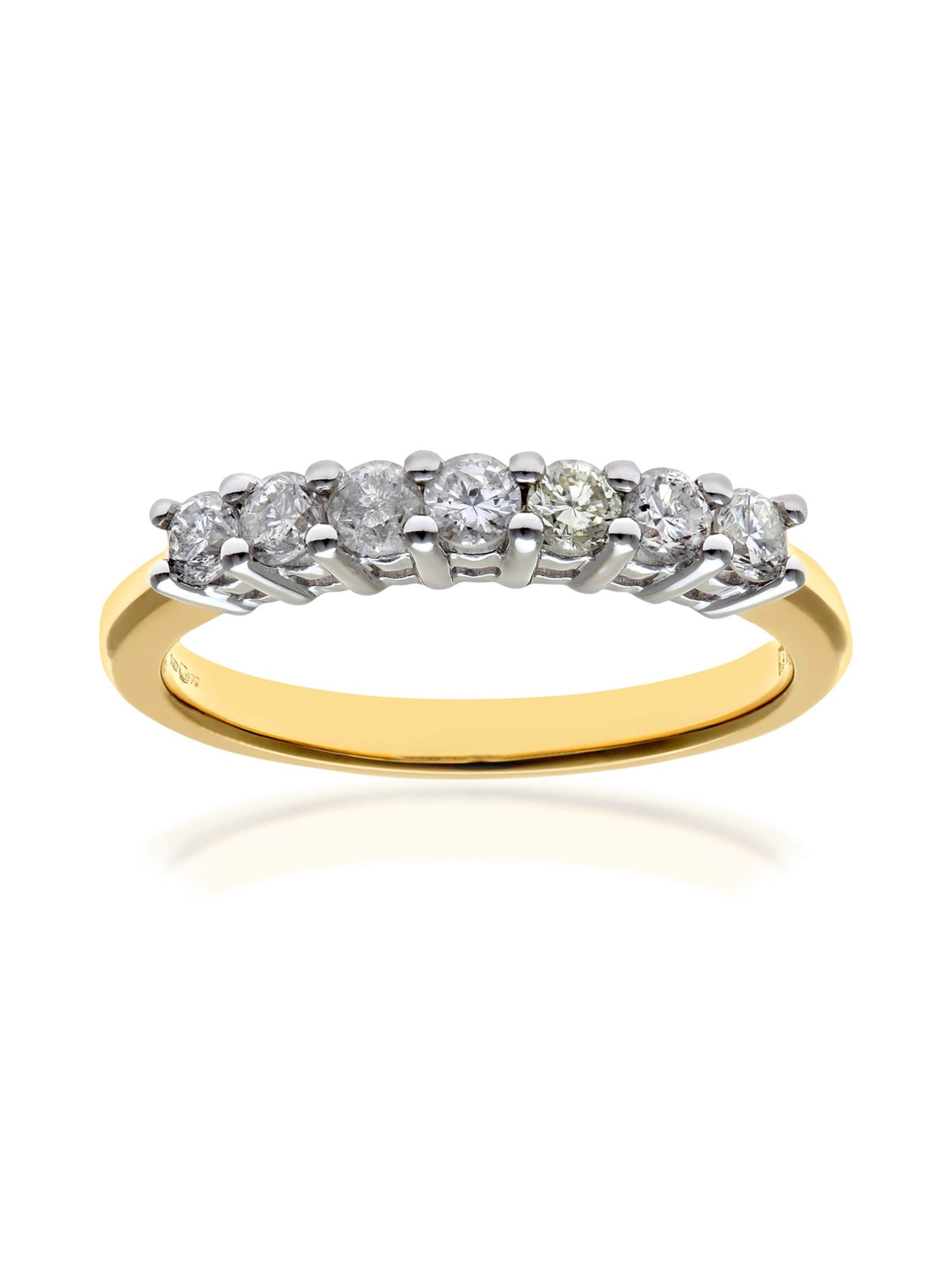 DIAMANT LETERNEL Ring 'Eternity-Ring aus 750 Gelbgold mit 1.2 Karat Diamant' in Gold: front