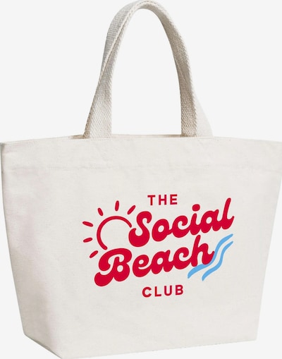 Neverless Strandtasche 'Beach Social Club' in One Size in nude, Produktansicht