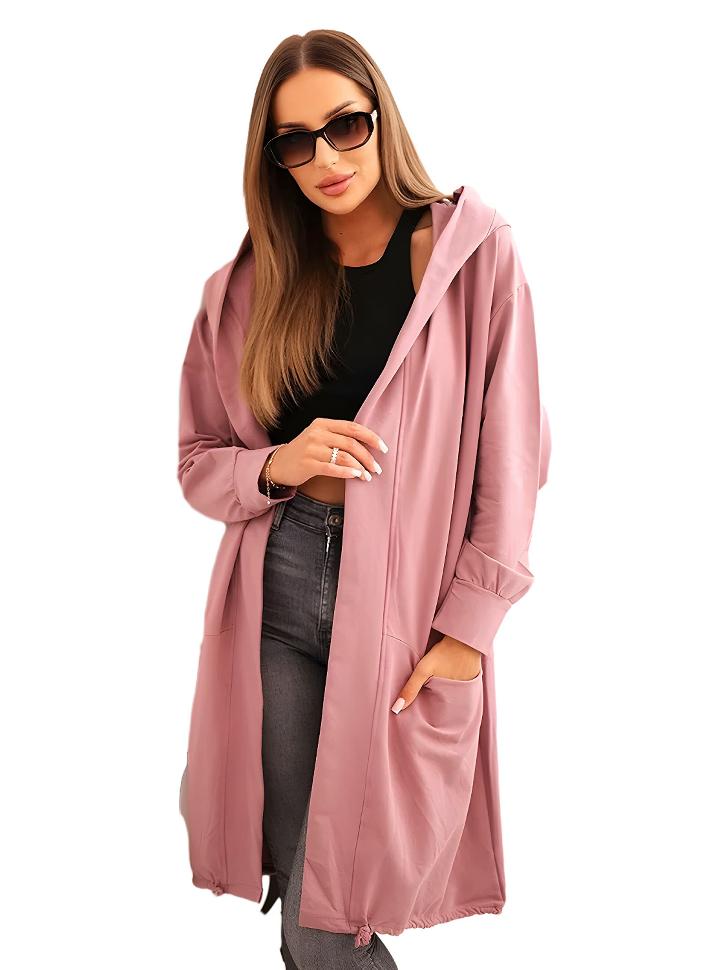 Lumera Gebreid vest in Roze: voorkant
