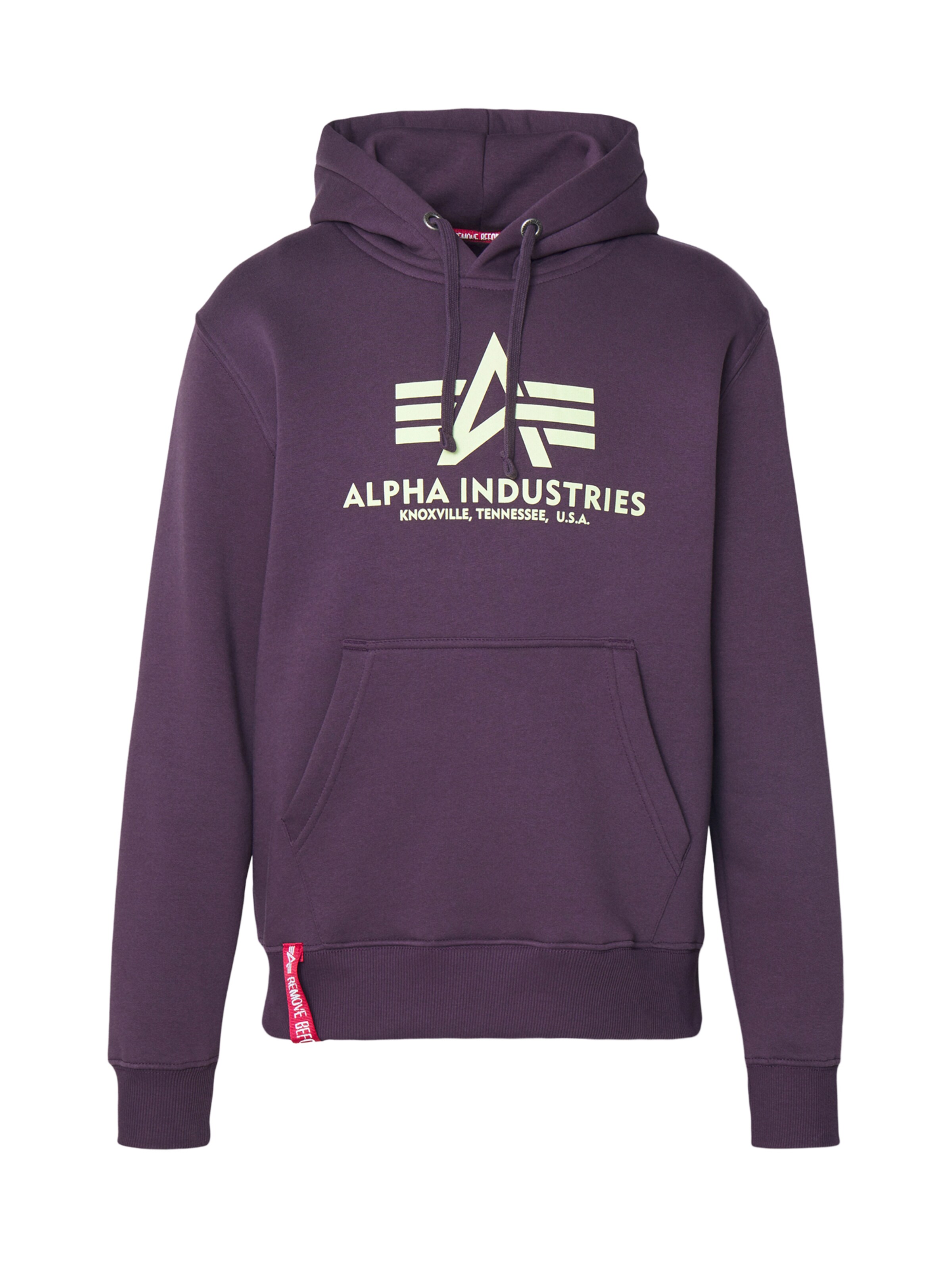 ALPHA INDUSTRIES Свитшот в Лиловый: спереди