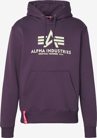 ALPHA INDUSTRIES Свитшот в Лиловый: спереди
