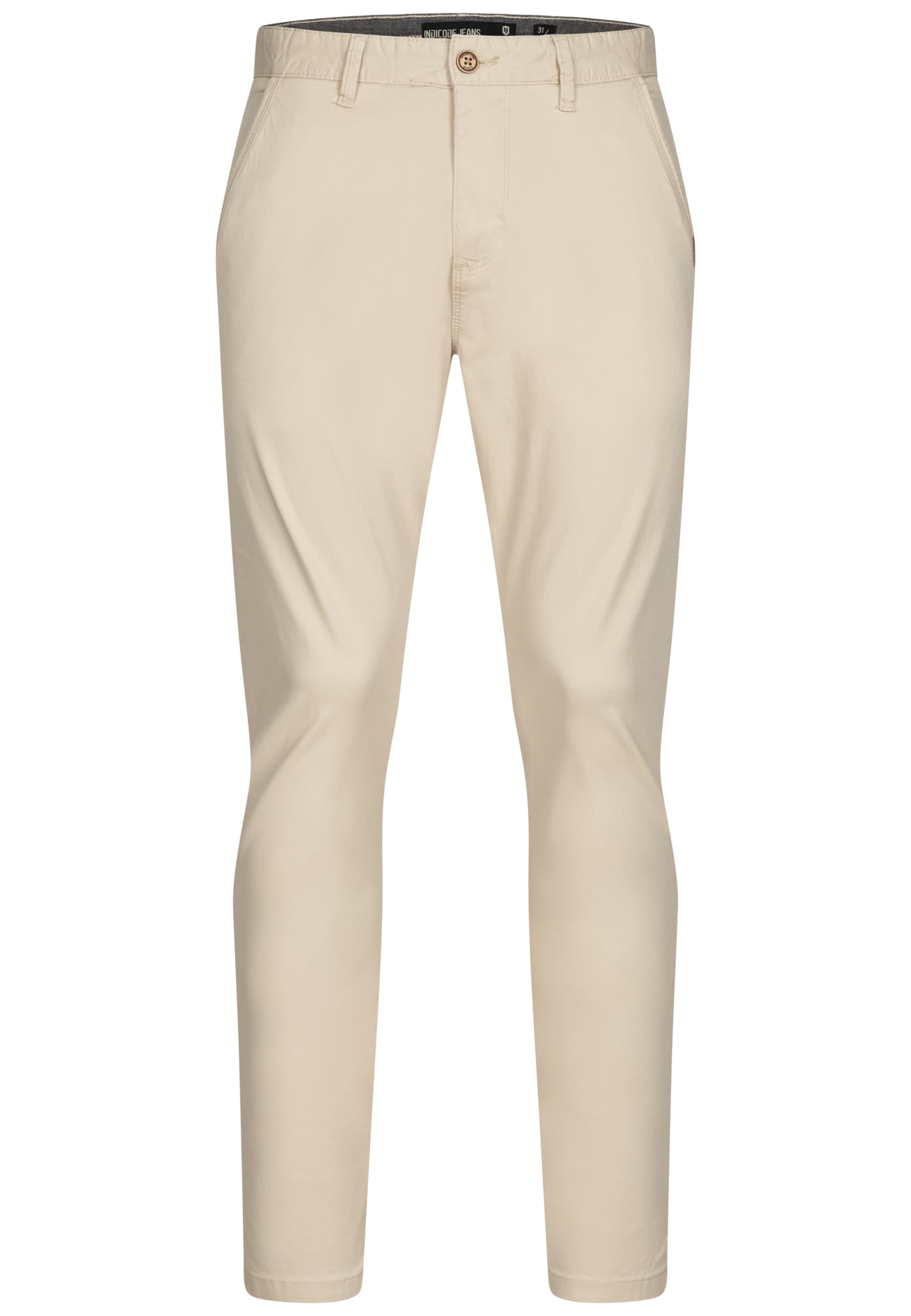 INDICODE JEANS Chino Pants 'Cherry' in Beige: front