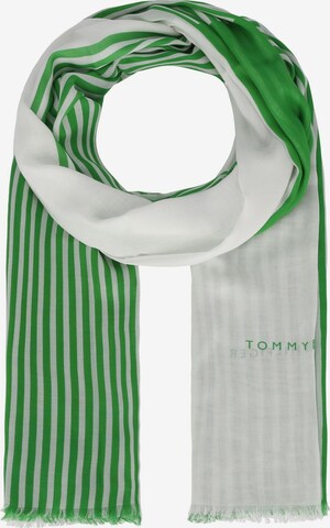 Écharpe TOMMY HILFIGER en vert : devant