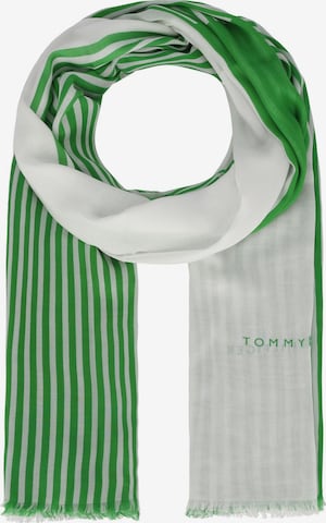 TOMMY HILFIGER Sjaal in Groen: voorkant