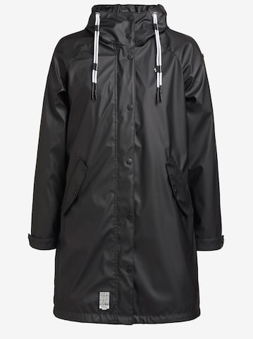 khujo Between-Seasons Coat 'ODELIE' in Black: front