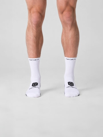 SWORTS Athletic Socks 'Cloud' in White