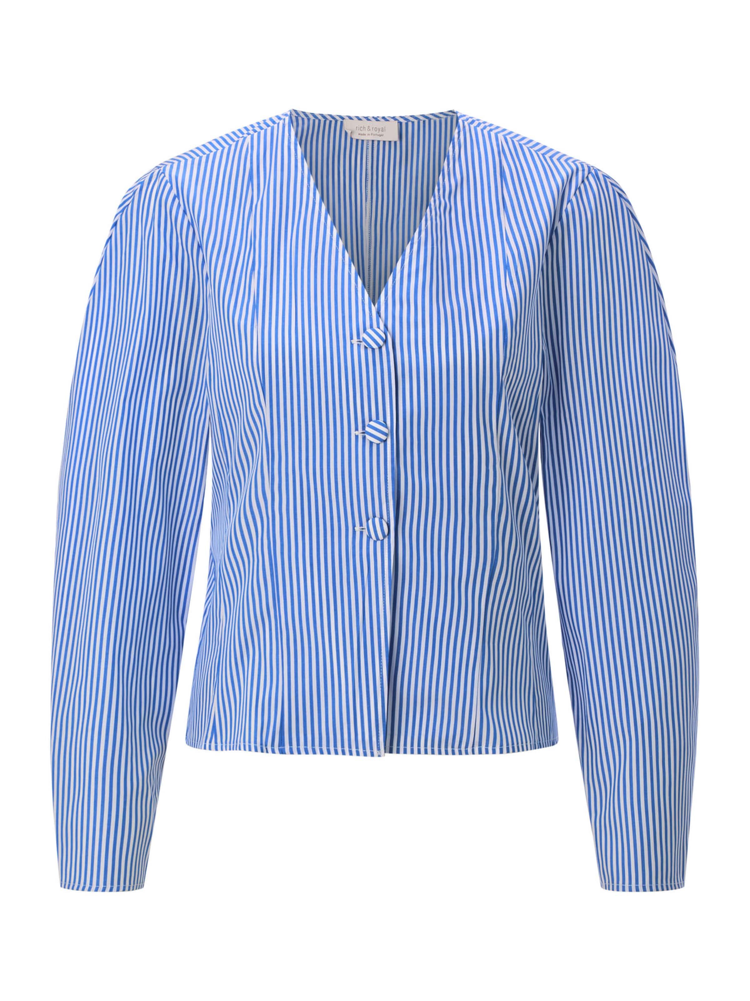 Rich & Royal Bluzka w kolorze niebieski: przód