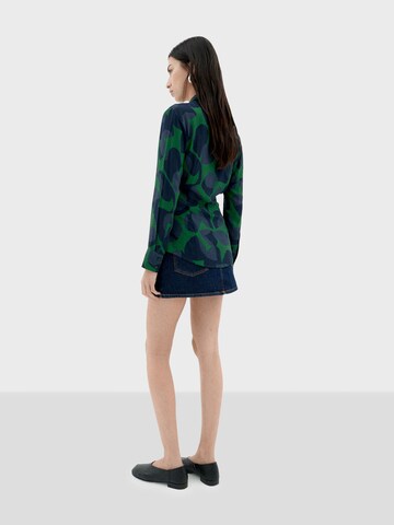 Thinking MU Blouse 'Katha' in Green