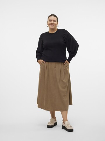 Vero Moda Curve Rok 'VILJA' in Bruin