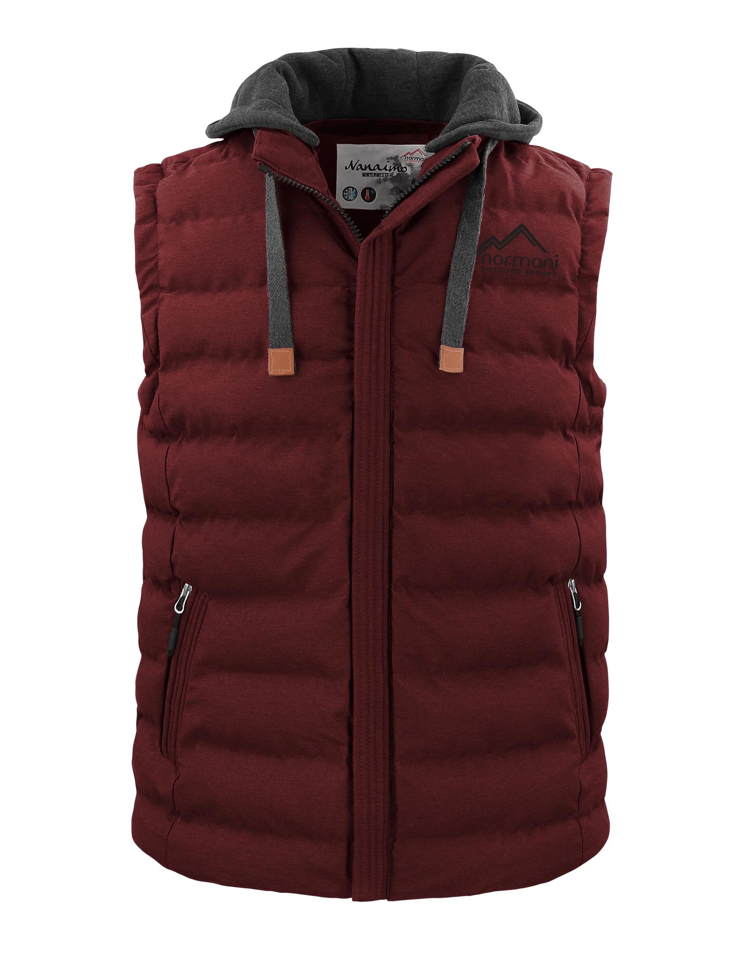 Gilet sportivo 'Nanaimo' di normani in rosso: frontale