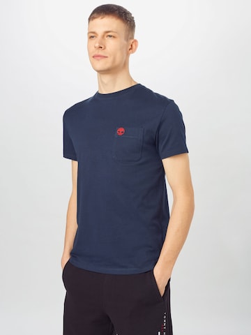T-Shirt 'Dun-Riv' TIMBERLAND en bleu : devant