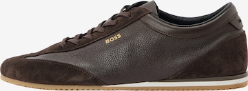 Sneaker bassa 'Lineor' di BOSS in marrone: frontale