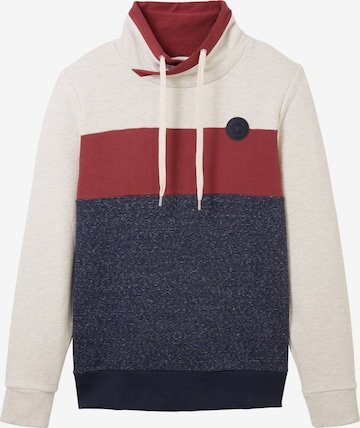 Sweat-shirt TOM TAILOR en bleu : devant