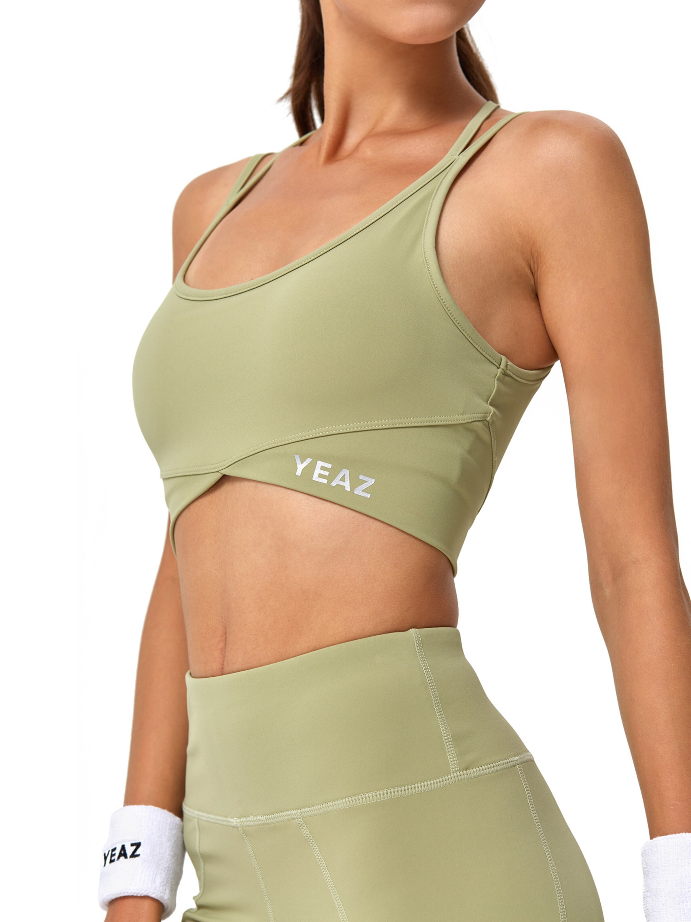 YEAZ Спортивный топ 'Classy' в Зеленый