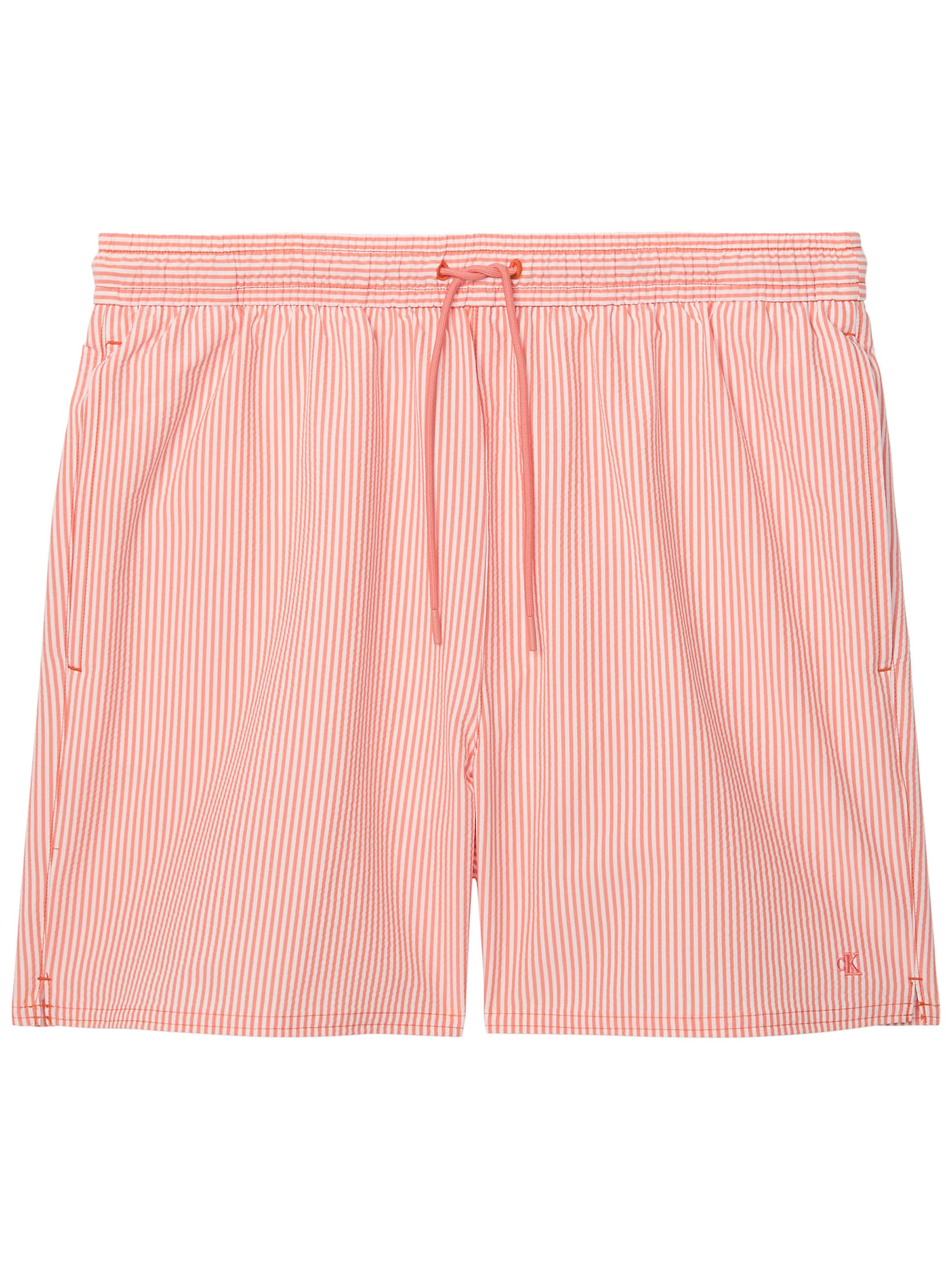 Shorts de bain 'Seersucker' Calvin Klein Swimwear en rose : devant