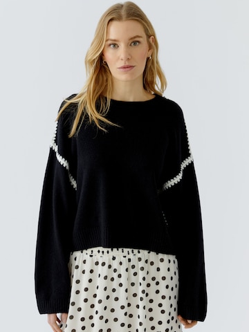 OUI Pullover in Schwarz: Vorderseite