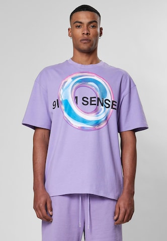 T-Shirt 9N1M SENSE en violet : devant