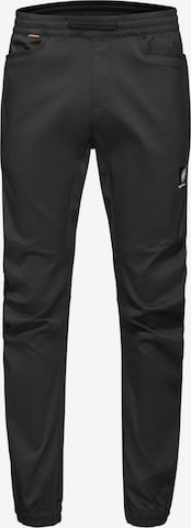 MAMMUT Tapered Outdoorhose ‘Massone’ in Schwarz: Vorderseite