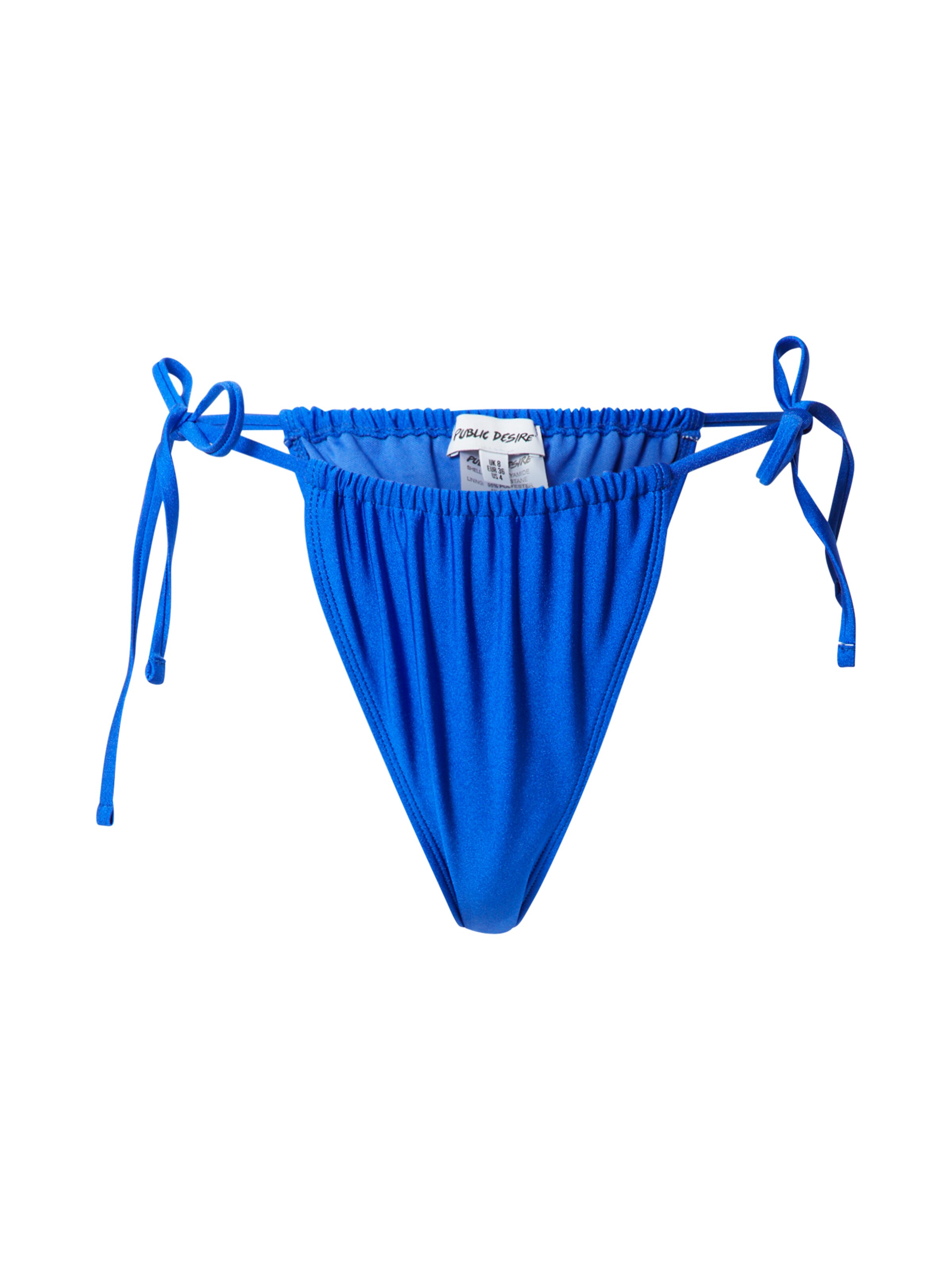 Public Desire Bikini Bottoms in Blue: front