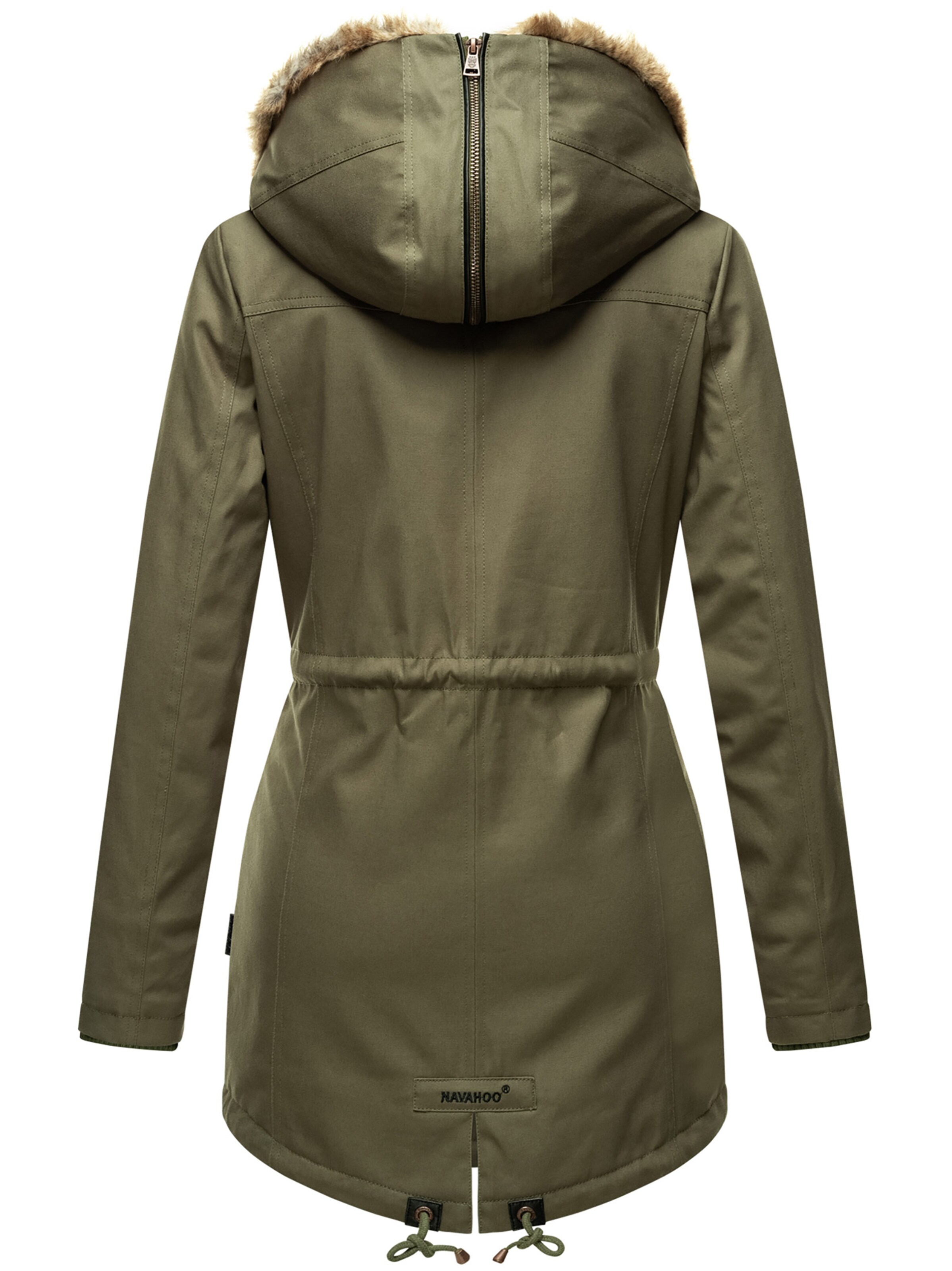 NAVAHOO Winter Jacket 'Diamond' in Green